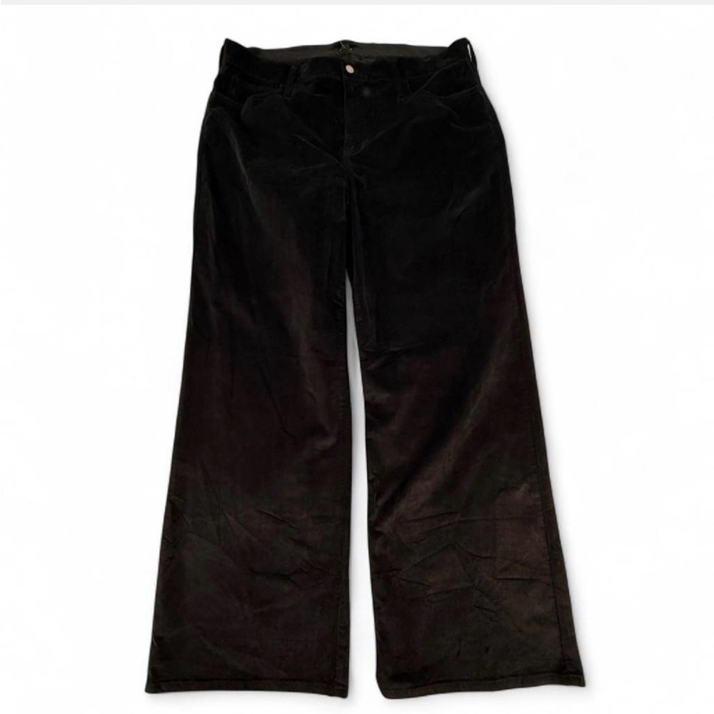 J. Crew Women’s Black Wide Leg Corduroy Pants size 35